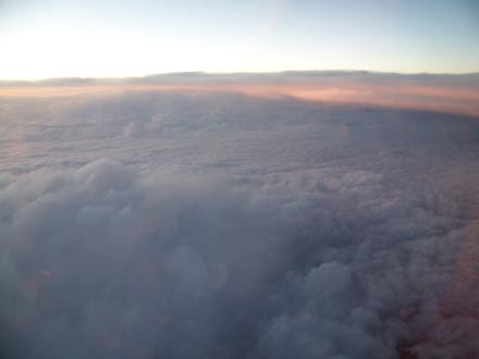 Weather conditions from the plane Weather conditions from the plane