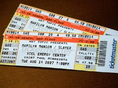 Ticket stubs