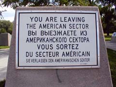 Berlin Wall Sign