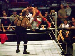 Nunzio jumping on V